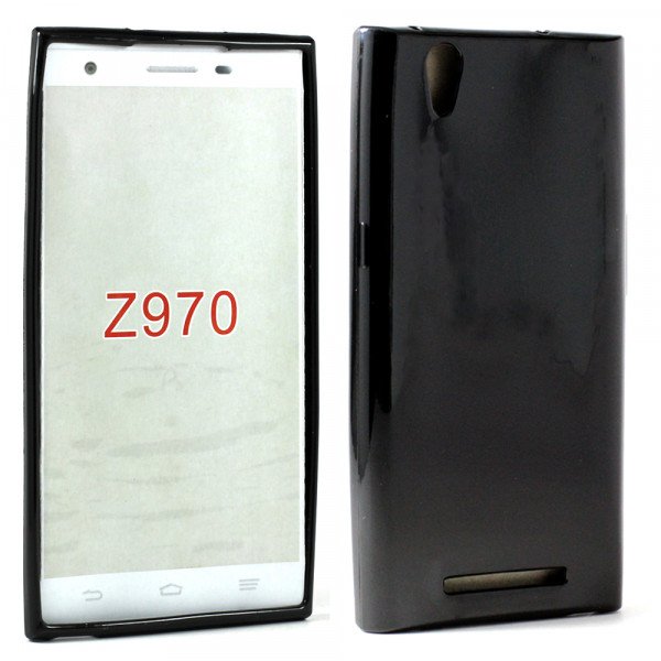 Wholesale ZTE ZMax Z970 Soft TPU Gel Case (Black)